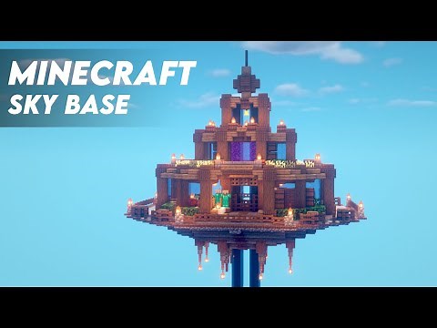 Minecraft: Survival Sky Base Tour [DOWNLOAD] | Sky Base Inspiration and Ideas