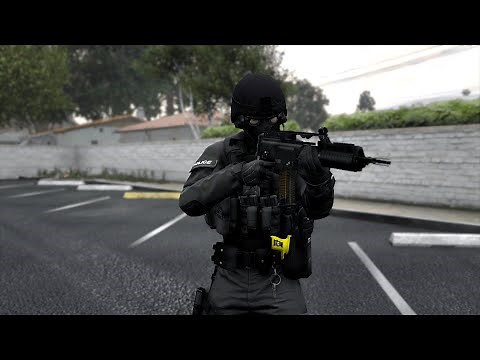 EUP Armed Police Officer by Hanako/tramter! GTA 5 Mods