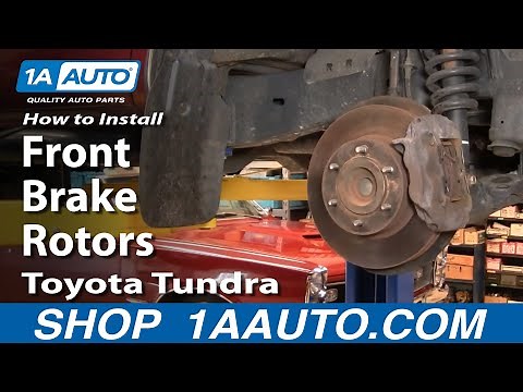 How To Replace Front Brake Rotors 00-05 Toyota Tundra