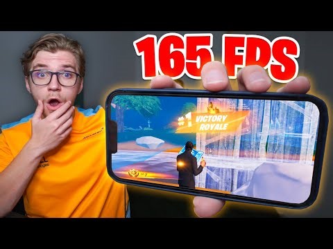 Playing Fortnite Mobile on 165 FPS... (insane performance)