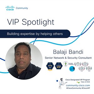 1.6K views | What does it take from Cisco Designated VIP to...