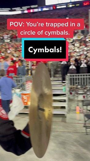 Buckeye Battle Cry never sounded so good. #GoBucks #ohiostate #cymbals #percussion #marchingband #buckeyes #tbdbitl #fyp #drumline