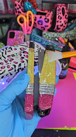 Love my 360 foldable uv lamp from Counter Culture DIY! 🥰✨️💕 #glitter #uvresin #resin #uvlamp