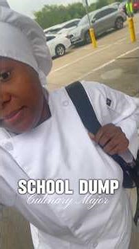 School Dump 👩‍🍳 #culinary #culinaryarts #college