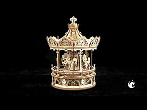 Romantic Carousel Mechanical Music Box - AMK62