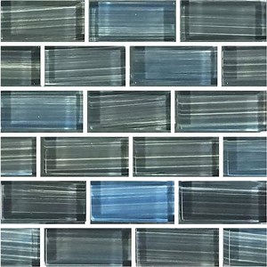 Steel Blue Gray, 1" x 2" - Glass Tile