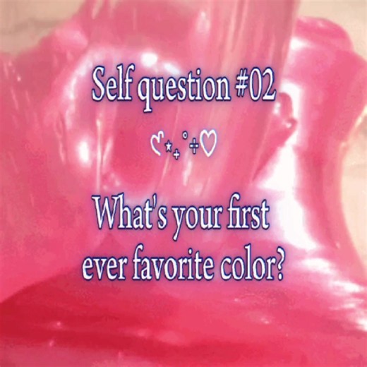 Self question 02!! What's your first ever favorite color? Mine was pink! #selfquestion #pink #favoritecolor #fyp #CapCut