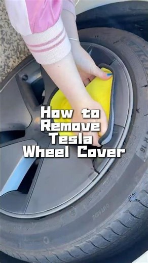 How to Remove Tesla Wheel Cover #techgadgets #tesla