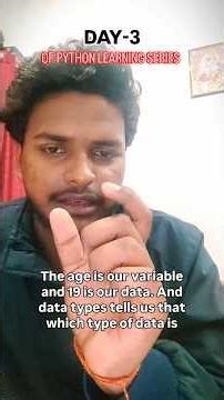 DAY-3 OF PYTHON LEARNING SERIES IN 30 DAYS 👍 #coding #englishpythonlearning #viral #python