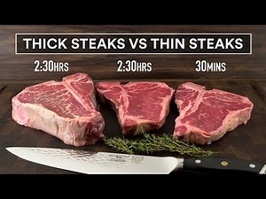 Sous Vide THICK Steaks vs THIN Steaks Experiment!