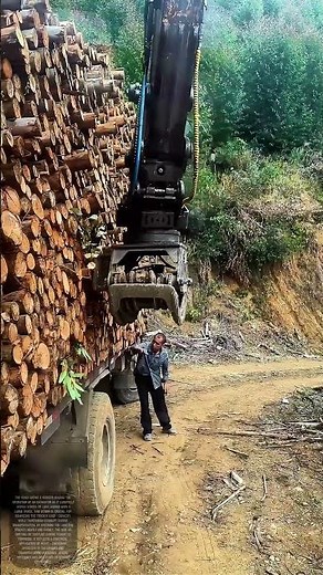 Stacking Logs: How Skillful Use of Heavy Machinery Ensures Efficient Transportation