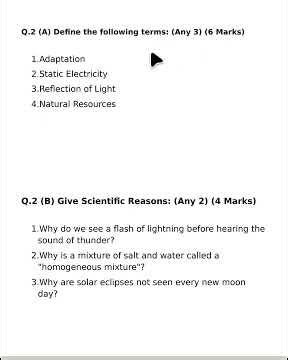 7th Std Science Final Exam 2026 Question Paper #shorts #exam #finalexam