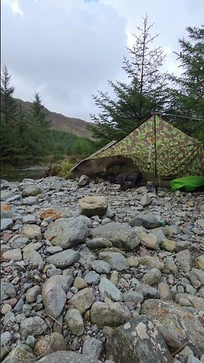 Relaxing Under the Basha | Wild Camping by the River #thecheshirewanderer #campinguk #wildcamping