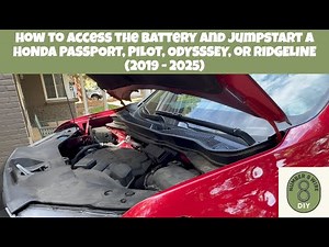 How to ACCESS AND JUMPSTART a Honda Battery (PASSPORT, PILOT, ODYSSEY OR RIDGELINE, 2019-2025)