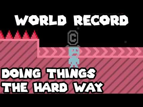 VVVVVV Speedrun World Record 1:22.19 (Doing Things The Hard Way)