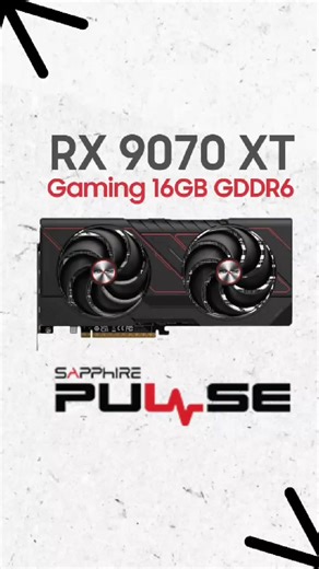 🔥 High-Performance Gaming GPU | MM COMPUTER 🔥 🎮 Sapphire Pulse AMD Radeon RX 9070 XT Gaming Graphics Card 🚀 Product Highlights: ✔️ AMD Radeon RX 9070 XT ✔️ 16GB GDDR6 Graphics Memory ✔️ Powerful Cooling with Sapphire Pulse Design ✔️ Ultra-Smooth 4K Gaming & High-End Performance ✔️ Ideal for Gaming, Streaming & Content Creation 💰 Price: 96,900৳ 📞 Order Now | MM COMPUTER 📱 Call: 01914099673 | 01914099664 #SapphirePulse #RX9070XT #AMDGraphicsCard #GamingGPU #PCGaming #MMComputer #BestPrice |