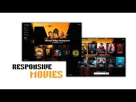 How to Make a Responsive Movies Website Design Using Html, CSS and JavaScript | Full Tutorial