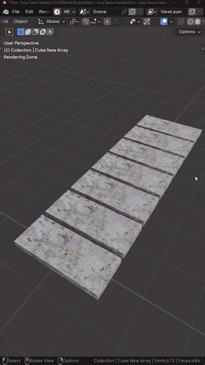How to Randomize Textures on Array Items in Blender 5 #blender3d #blendercommunity #blenderartist | HDRMAPS