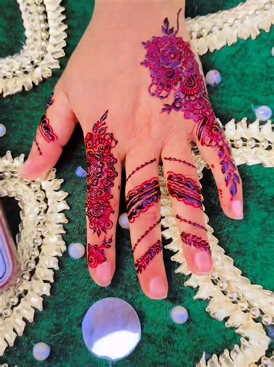 Simple Finger Mehndi Design for Beginners