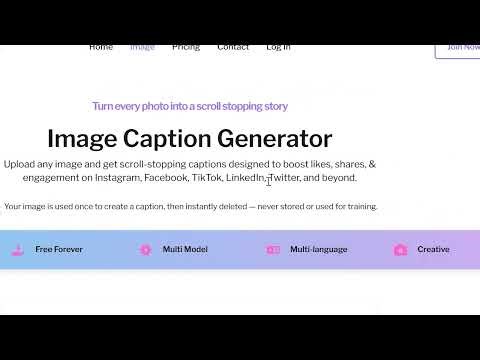 Free Image Caption Generator - Upload any image and get scroll-stopping captions for your post
