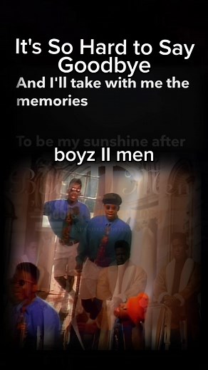 #itssohardtosaygoodbye #cooleyhighharmony #boyz2men #musicvideo #lyrics #1991