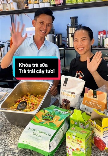 Khóa trà sữa: Cách làm trà trái cây tươi trong 2 ngày