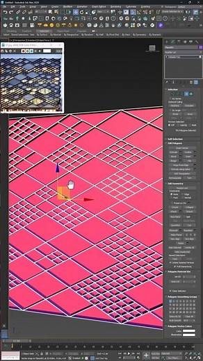 Modeling a Random Surface Detailing in 3Ds Max #architecture #3dsmax
