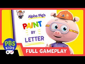PBS KIDS Games | SUPER WHY! | Alpha Pig's Paint By Letter Full Gameplay 🎨