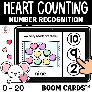 Heart Counting Boom Cards™ | Number Recognition 0–20 | Digital Resources