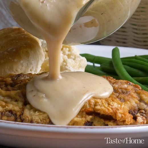 277K views · 2.7K reactions | As a child, my grandmother taught me how to make this chicken fried steak. I taught my daughters, and when my granddaughters are bigger, I’ll show them, too. —Donna Cater, Fort Ann, New York Get the full recipe here: https://trib.al/81B7yo3 | Taste of Home | Facebook