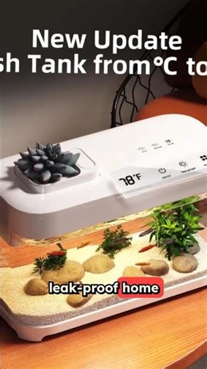 3-Gal Smart Betta Tank with Temp Monitor & 8-Color Light