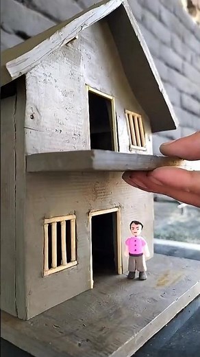 Mini Clay House with Balcony | Satisfying Handmade Miniature Build #diy #miniature #foryou