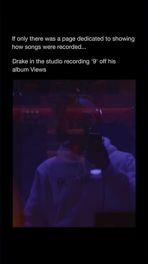 POV: You’re in the studio while Drake records “9” — calm, focused, and deep in Views mode