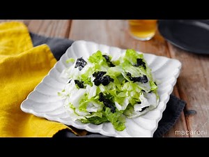 【レタスと韓国のりのサラダ】ごま油香る♪手軽にパパッと完成！