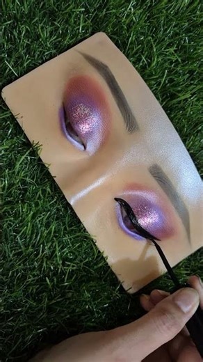 glittery eye makeup tutorial ✨️ Dummy eye makeup tutorial ✨️ #shorts #viral