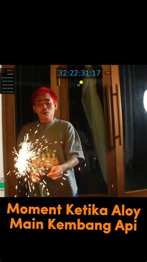 Keseruan Aloy Main Kembang Api #shortvideo #aloy #marapthon3 #fyp