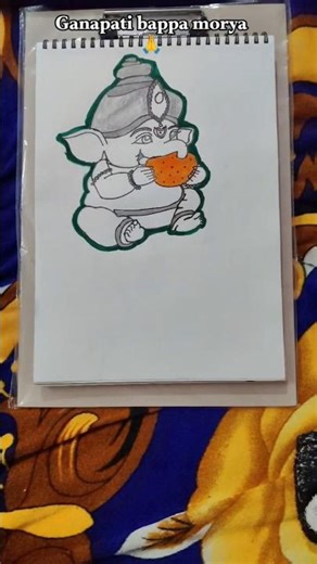 Ganesh Bappa in Cute Mode 😇❤️ #babygansh #cute ganesh #CBGA