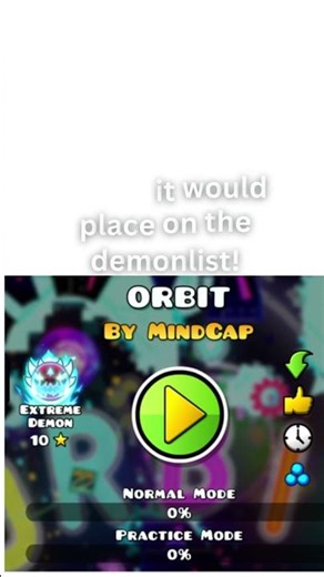ORBIT's Demon List Ranking Will Blow Your Mind #geometrydash #gd #demonlist #extremedemon #viral