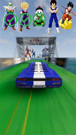 Dragon Ball Roshi Kame House Water Challenge - BeamNG.Drive #shorts #goku #dragonballz