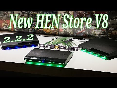 New HEN Store V8 Works on HEN 2.2.2 PS3 HFW 4.84.2 Free Games/Gta5 Mods And More (2019)