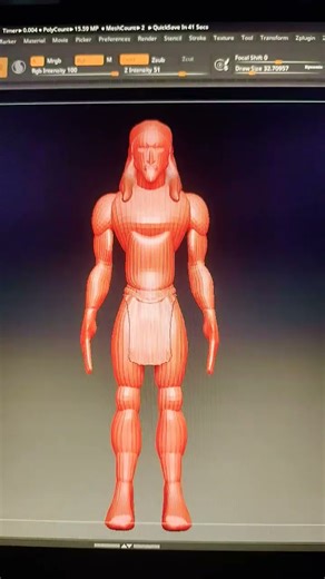 modelado 3D de Tarzán ZBrush