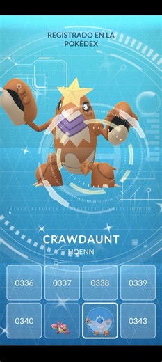 ✨️Evolucionando a Crawdaunt Shiny en Pokémon Go✨️ #PokemonGo #pokémon #shorts