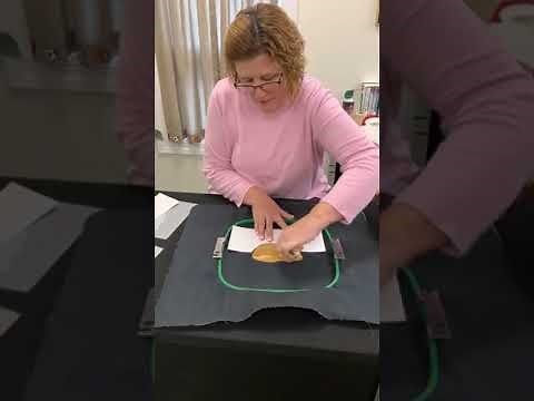 Embroidering and Brushing out Burmilana #12 Embroidery Thread