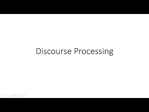 Discourse Processing