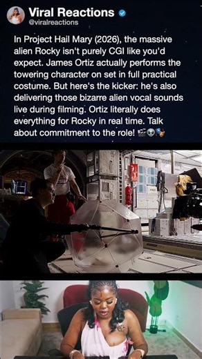 In Project Hail Mary (2026), the massive alien Rocky isn't purely CGI