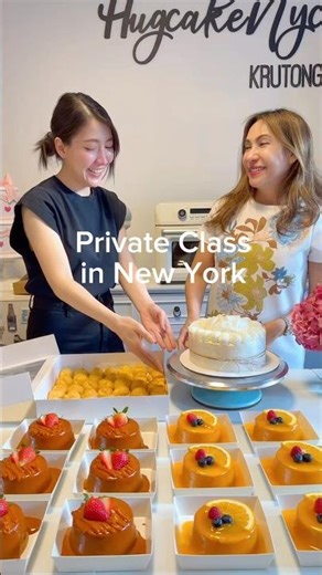Private Class in New York #OpeningaShopCourse #CakeMakingTeacherinAmerica #LearnCakeMaking #Cocon...