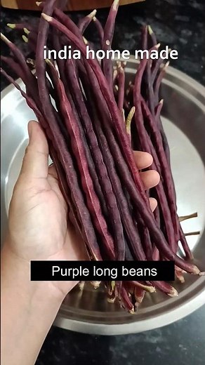 Purple long beans sabji recipe | How to make purple long beans bhujiya sabzi