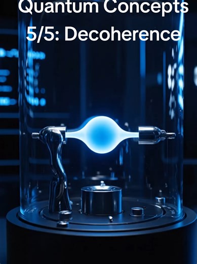 Quantum Concepts - 5/5: Decoherence Quantum states are fragile — and decoherence is the reason. A qubit isn’t “broken”… it’s leaking information to its environment (heat, noise, tiny interactions). That leak scrambles the phase, so superposition entanglement fade. That’s why quantum computing is a race against time: do the calculation before the qubit starts acting like a normal bit #QuantumComputing #QuantumPhysics #Qubits #Decoherence #Superposition