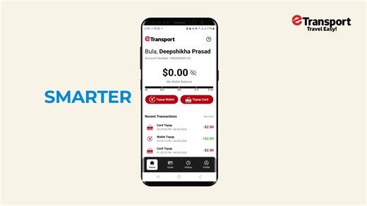 🚍 Introducing the all-new eTransport App – your smarter, faster way to travel! 📱 Features include: • View electronic travel tickets anytime • Track rides and payment history • Check card balance instantly (requires NFC-enabled smartphone) • Top-up on the go and redeem balance (requires NFC-enabled smartphone) 🔄 Important: To use the eTransport App, upgrade to the new NFC-enabled eTransport card. • First card issue & first replacement are FREE! • If you are on your first or second old card, up