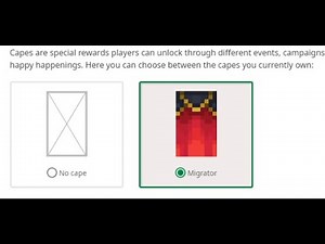 How to equip cape after migrating account in Minecraft